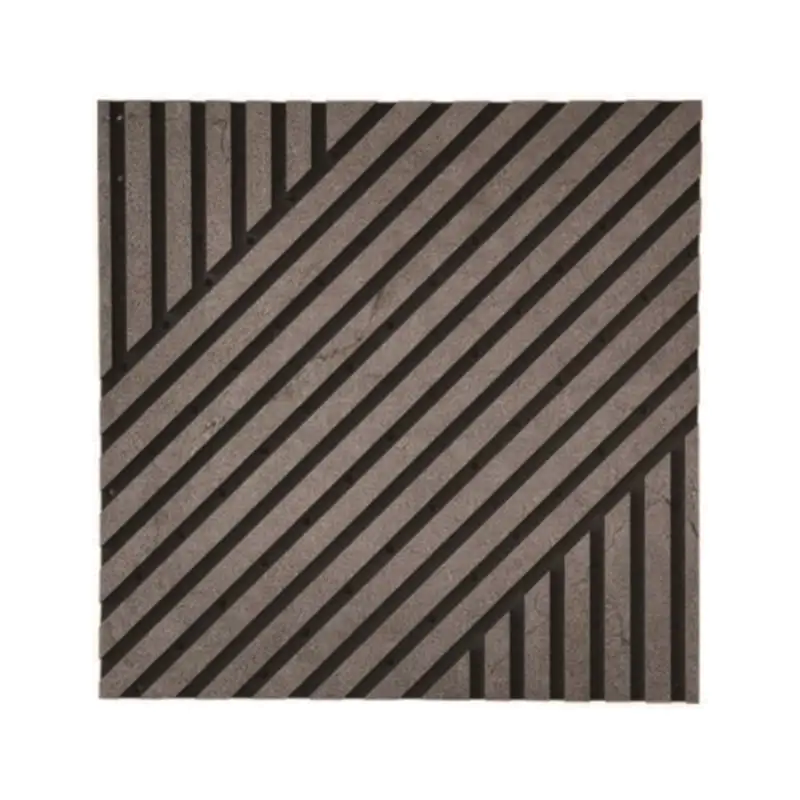 Pannello fonoassorbente quadrato in poliestere ad intaglio cavo