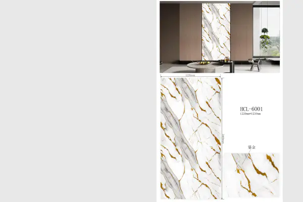  Lamina per stampa a caldo con design in marmo Hisea